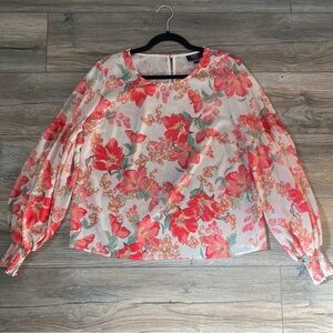 Vici long sleeve semi sheer Size M top